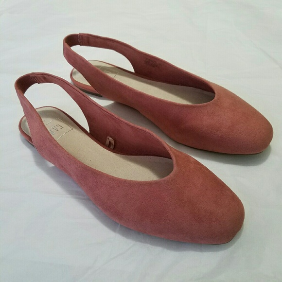 rose pink flat shoes